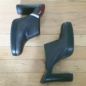Tommy Hilfiger Black Leather Heels